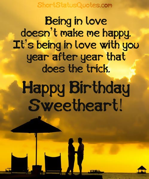 Being In Love Doesnt Make Husband Birthday Wishes