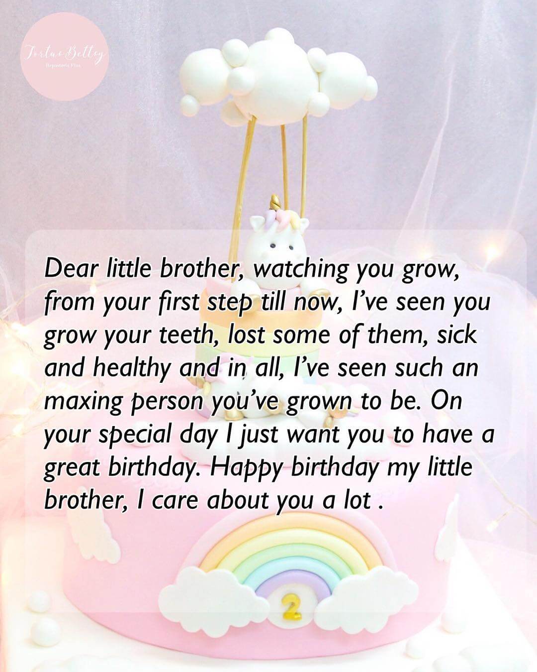 Dear Little Brother Watching You Brother Birthday Wishes