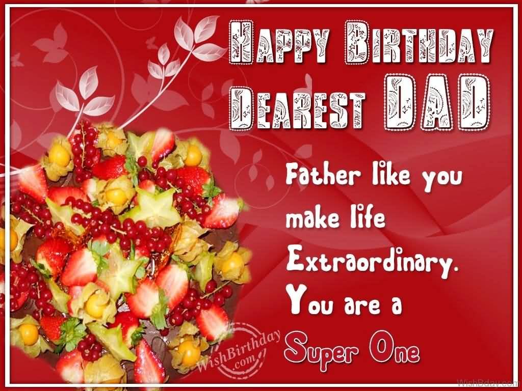 Father Like You Make Life Father Birthday Wishes