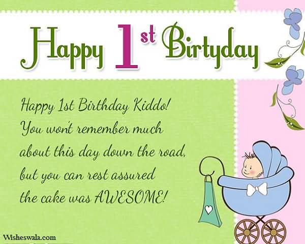 Happy 1st Birthday Kiddo Daughter Birthday Wishes