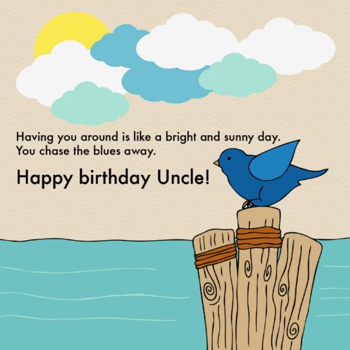 Having You Around Is Like Uncle Birthday Wishes