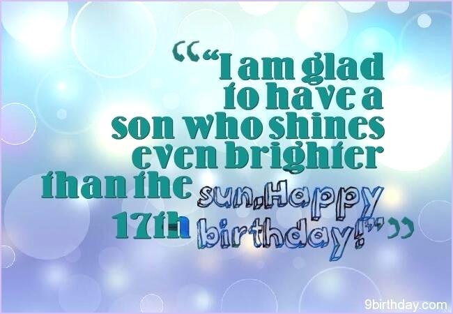 I Am Glad To Have A Son Birthday Wishes