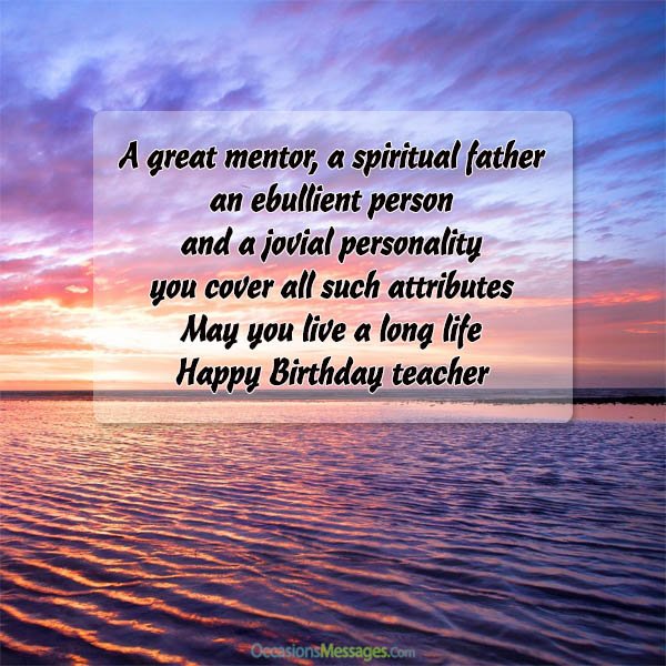 I Great Mentor A Spiritual Father Teacher Birthday Wishes