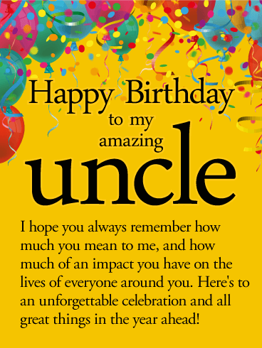 I Hope You Always Remember Uncle Birthday Wishes