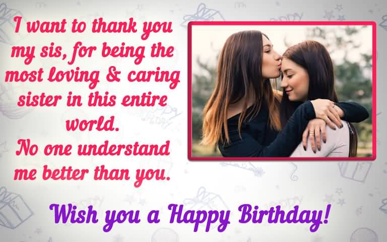 I Want To Thank You Sister Birthday Wishes