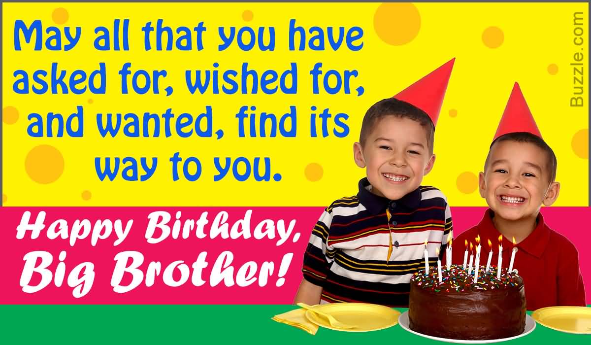 May All That You Have Asked Brother Birthday Wishes