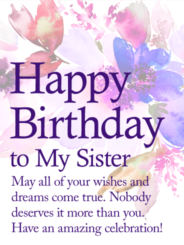 May All Your Wishes Sister Birthday Wishes