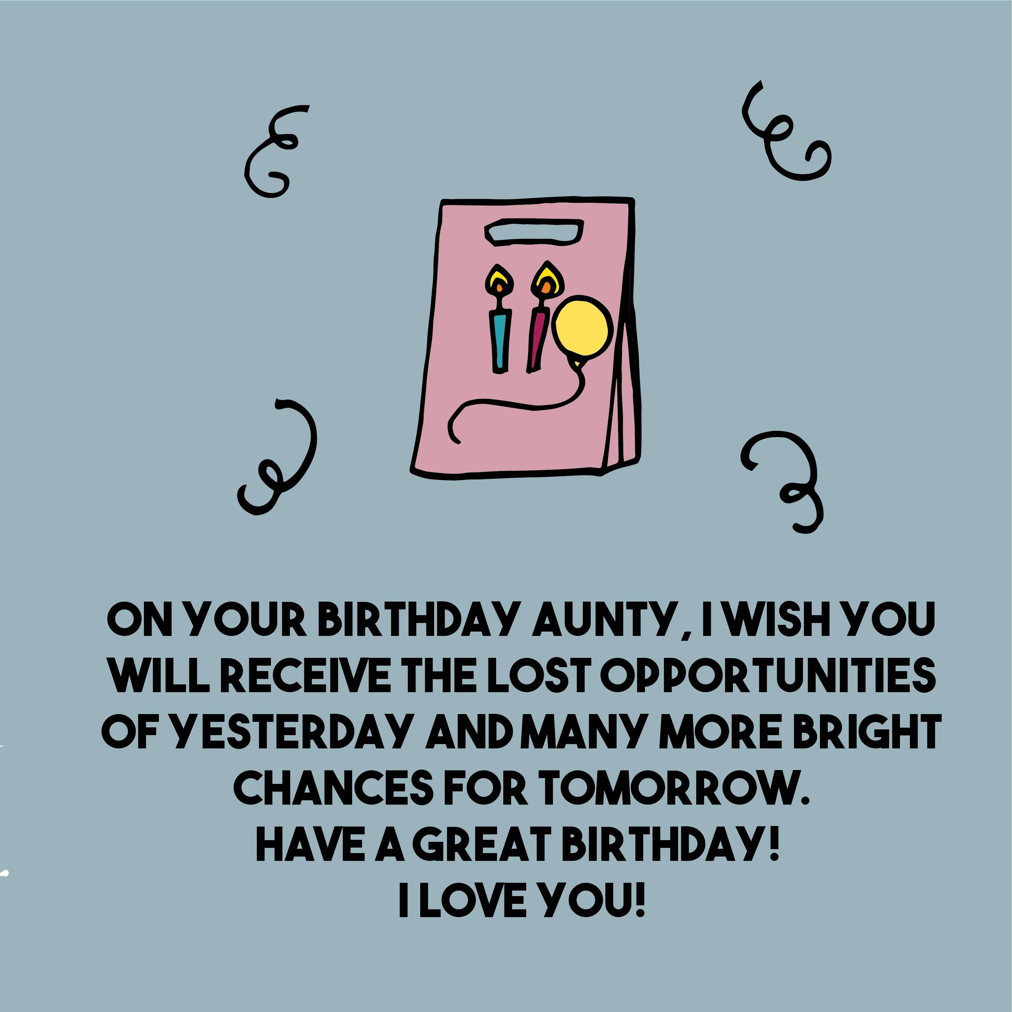 On Your Birthday Aunty Aunt Birthday Wishes