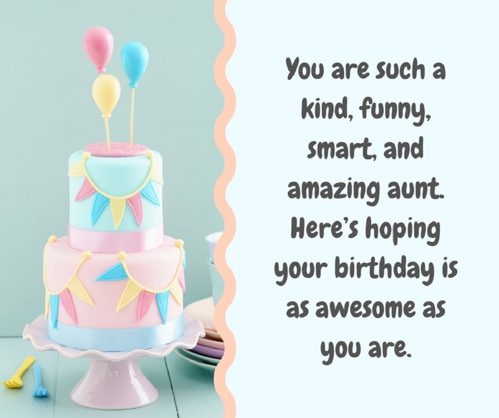 You Are Such A Kind Aunt Birthday Wishes