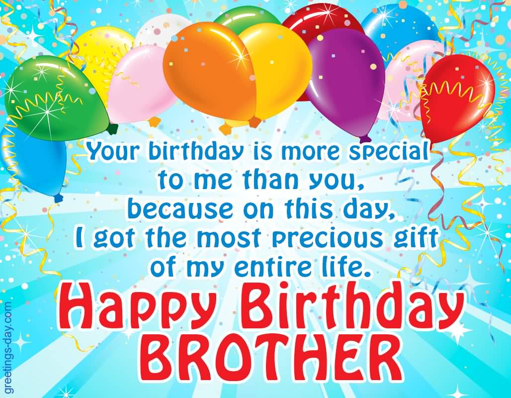 Your Birthday Is More Special Brother Birthday Wishes