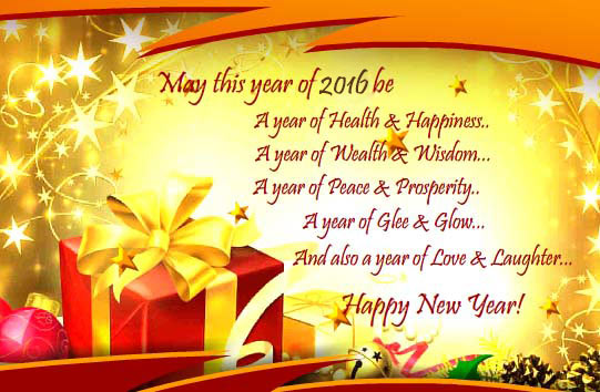 A Year Of Wealth and Wisdom New Year Wishes