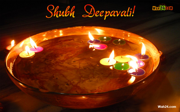 Nice Shubh Deepavali Thali Happy Diwali Wishes