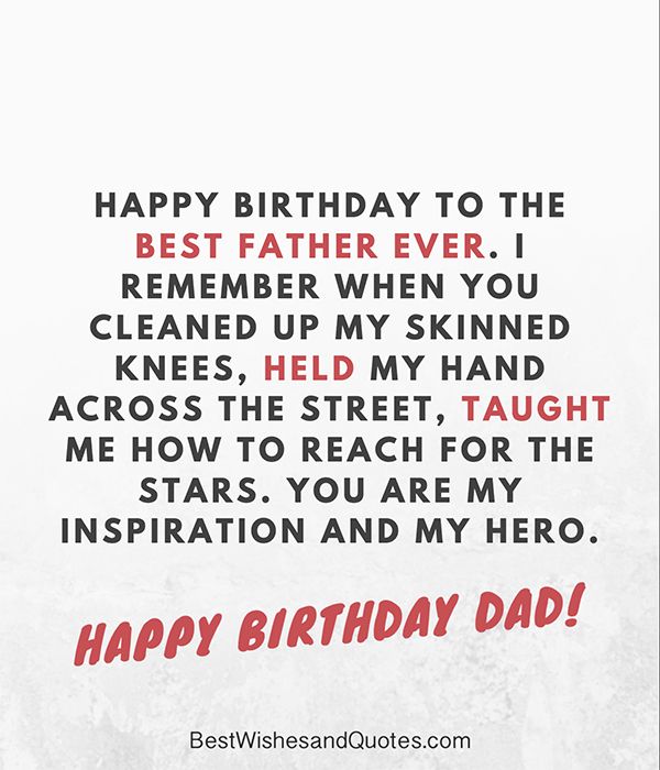 Happy Birthday To The Best Father father Birthday Wishes