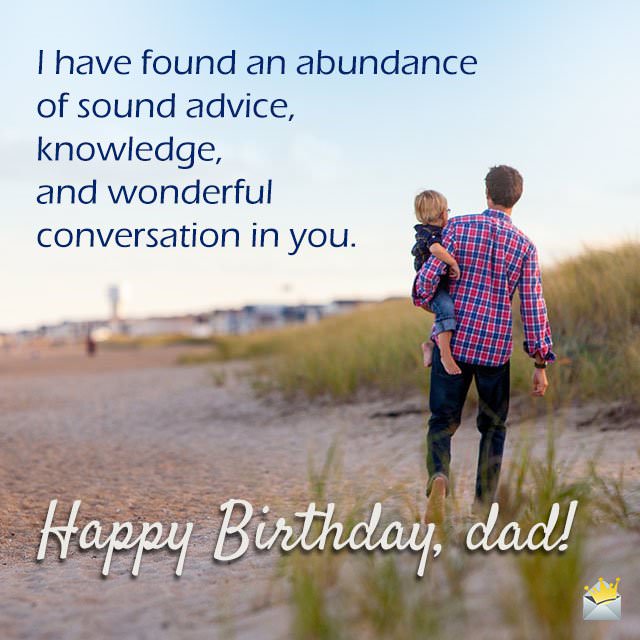 I Have Found An Abundance Father Birthday Wishes