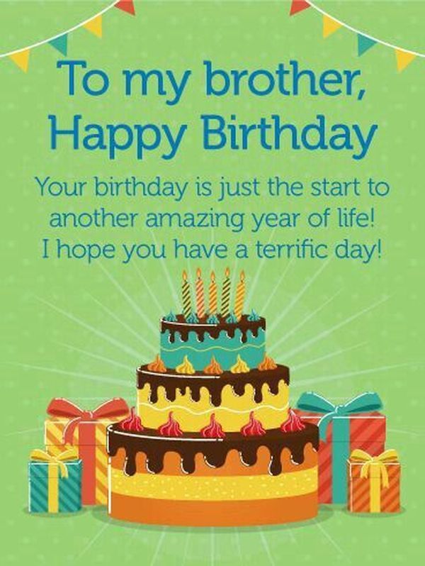 To My Brother Happy Birthday Brother Birthday Wishes