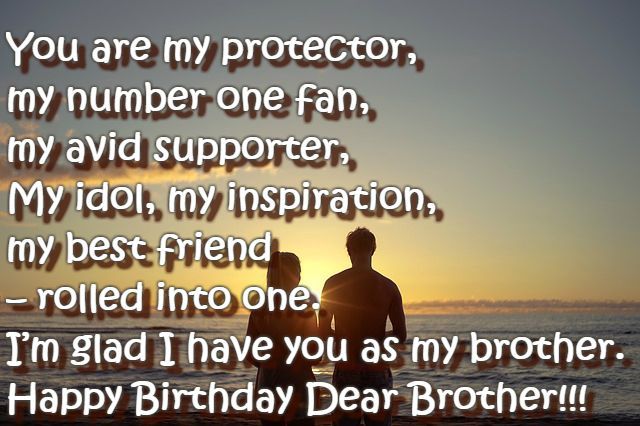 You Are My protector Brother Birthday Wishes