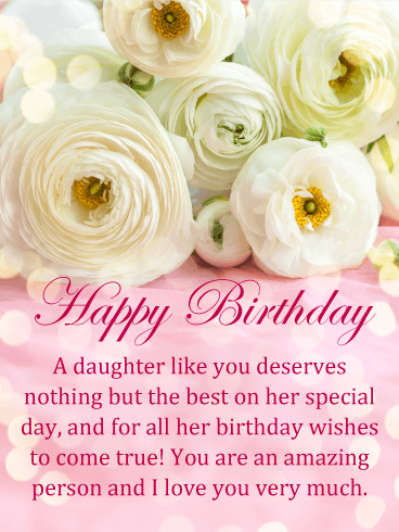 Happy Birthday A Daughter Like You I Love You Very Much