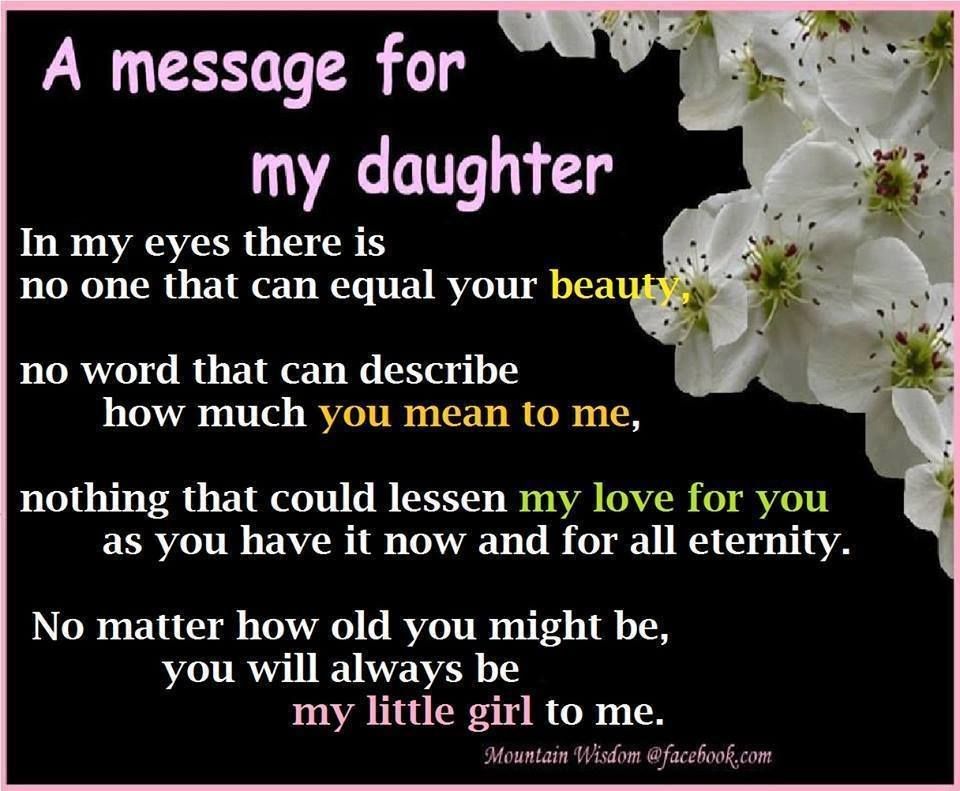 In My Eyes There Is No One Daughter Birthday Wishes